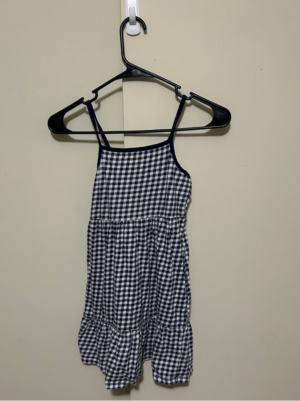 Old Navy Navy and White Gingham Romper